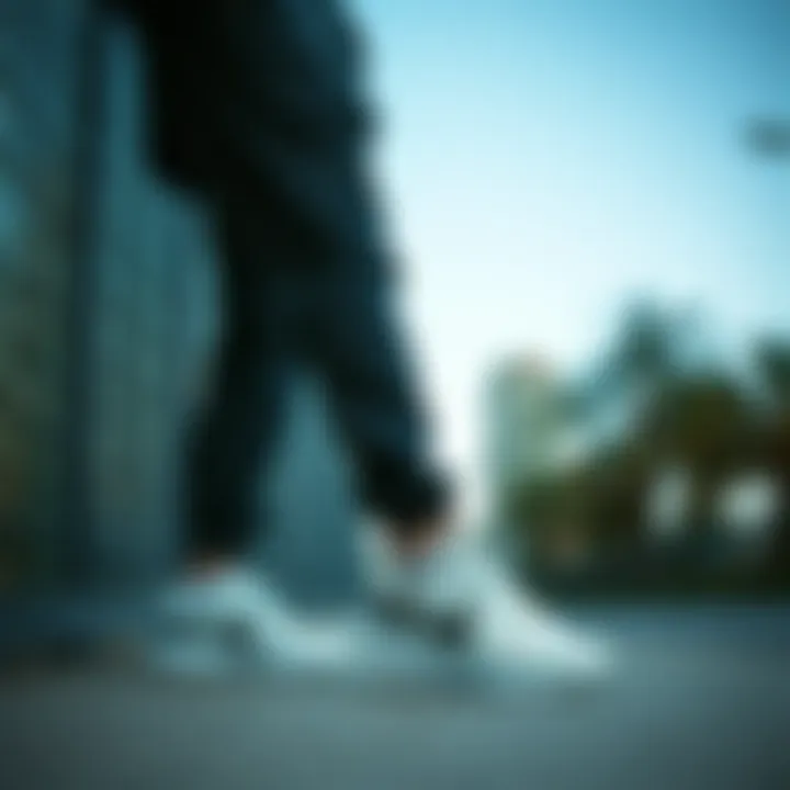 Stylish athletic wear complemented by Nike shoes