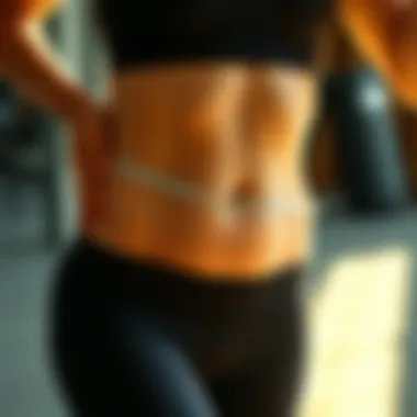 Illustration of effective diet plans for abdominal weight loss