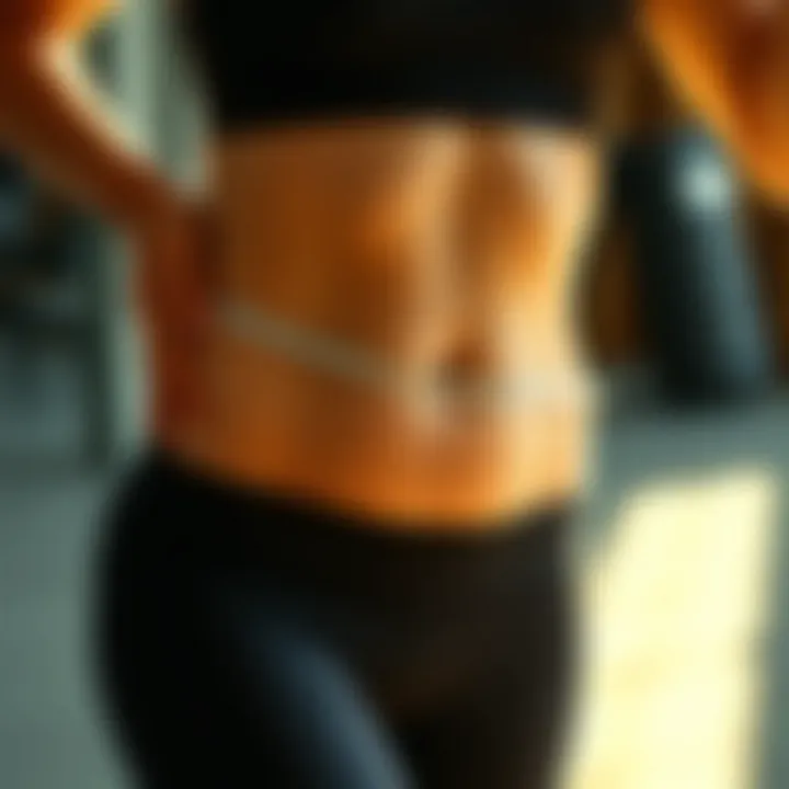 Illustration of effective diet plans for abdominal weight loss