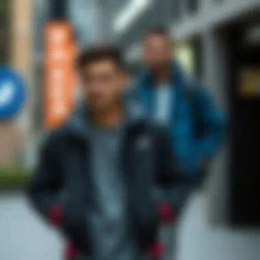 Active lifestyle representation with stylish sporty jackets