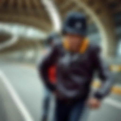 Stylish Adidas leather sportswear in action