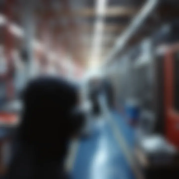 A factory setting where adidas products are manufactured