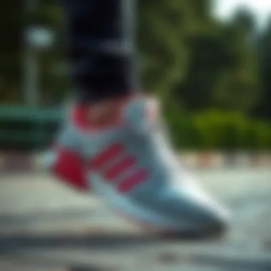 Showcasing versatility of adidas shoes for both sports and daily life.