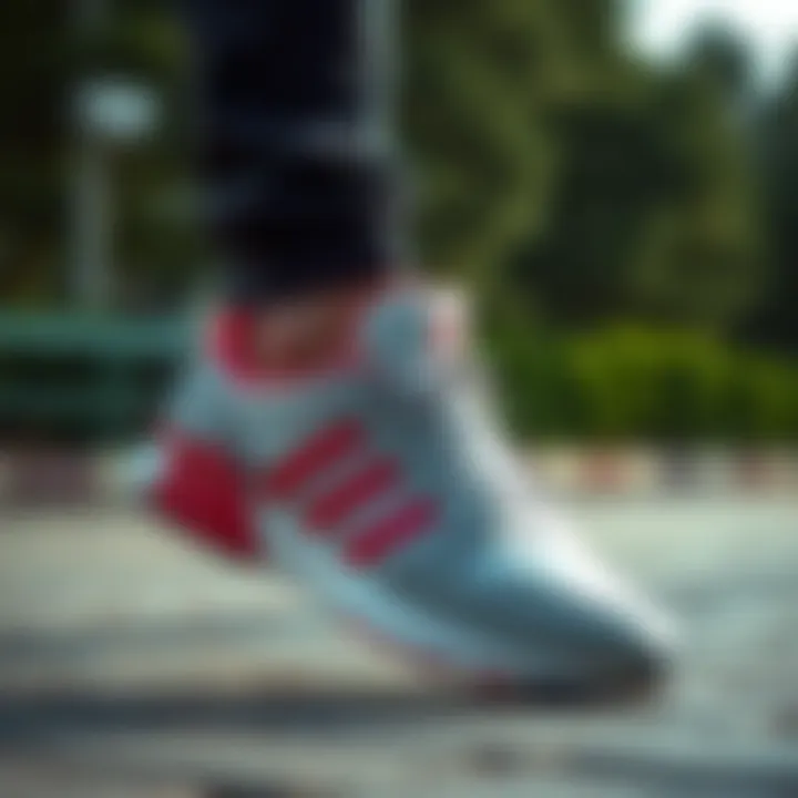 Showcasing versatility of adidas shoes for both sports and daily life.