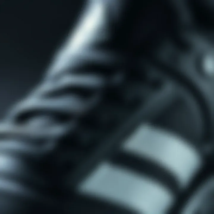 Close-up of the materials used in Adidas Niteball II for performance