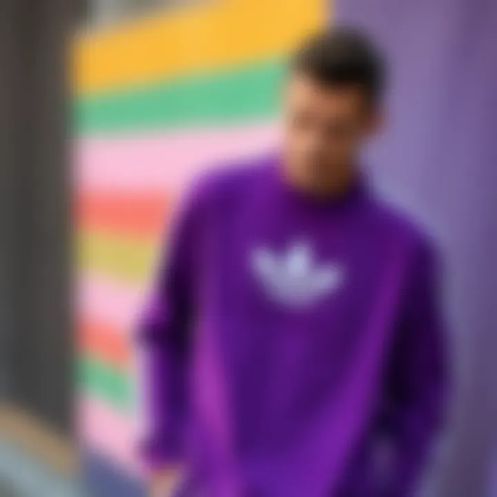 Different color combinations with the Adidas sweatshirt