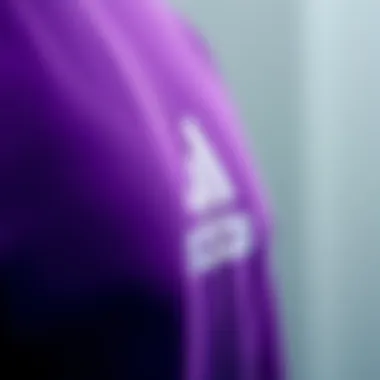 Close-up of the fabric texture of the sweatshirt