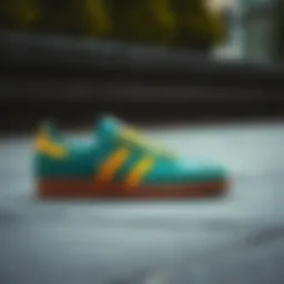 Elegant design of Adidas Samba Bordo showcasing its unique color and style