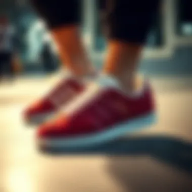 Styling Adidas Samba Bordo Adidas Samba Bordo paired with casual outfits demonstrating versatility