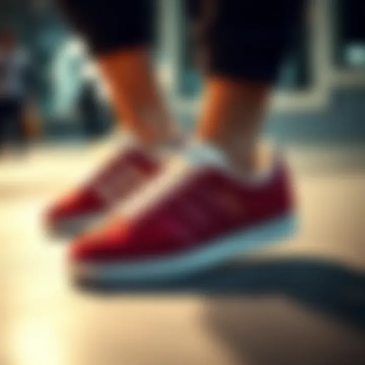 Styling Adidas Samba Bordo Adidas Samba Bordo paired with casual outfits demonstrating versatility