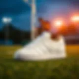 Adidas Samba children's shoes showcased in a vibrant sports setting