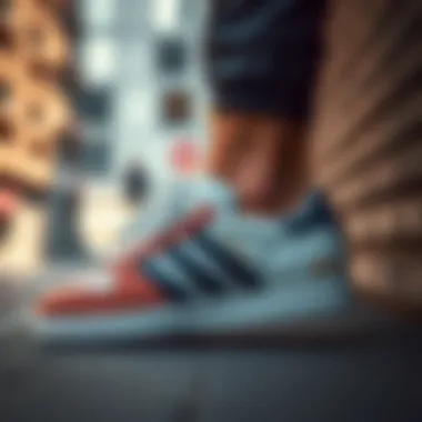 Stylish Adidas Samba worn in urban settings