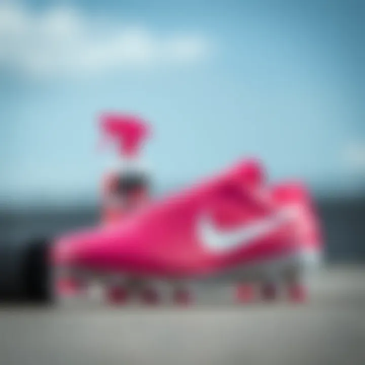 Maintenance tips for the Air Zoom cleat illustrated with essential care products.