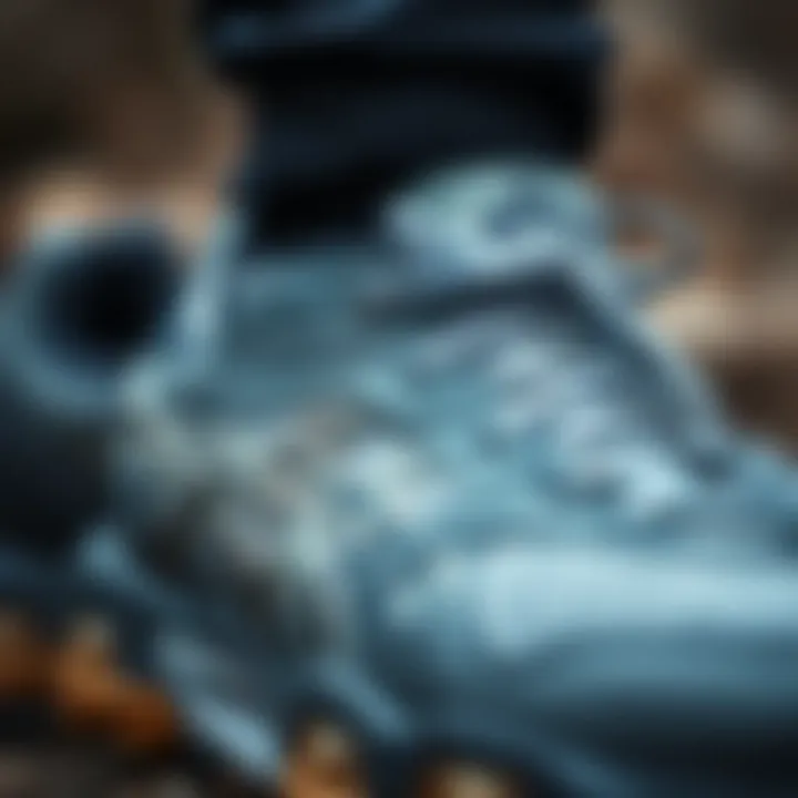 Intricate Design of Asics Gel Trabuco Close-up of Asics Gel Trabuco showcasing its intricate design and materials.