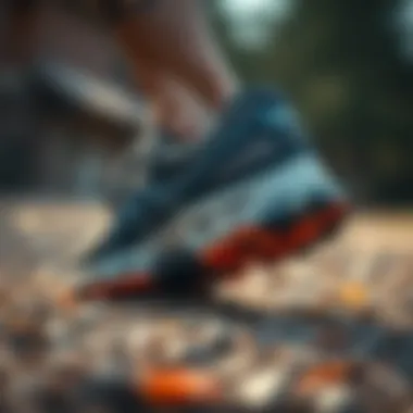 Traction Features of Asics Gel Trabuco Side view of Asics Gel Trabuco highlighting its sole and traction features.