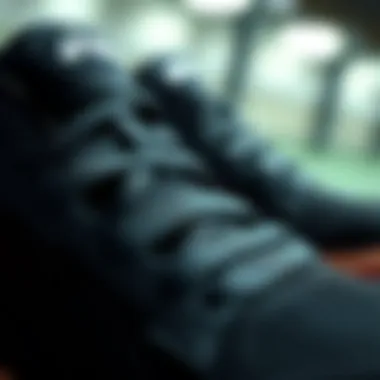 Close-up of high-quality materials used in Asics products