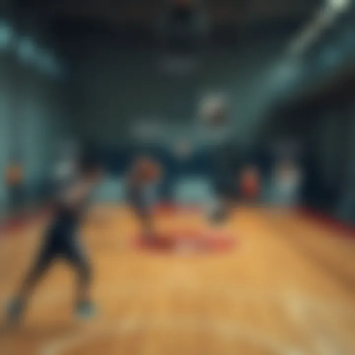 Diagram showing decision-making pathways on the court