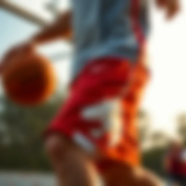 Basketball Shorts in Action Athlete showcasing basketball shorts in action