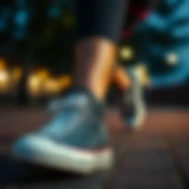 Converse in Active Lifestyle Woman exercising in Converse shoes