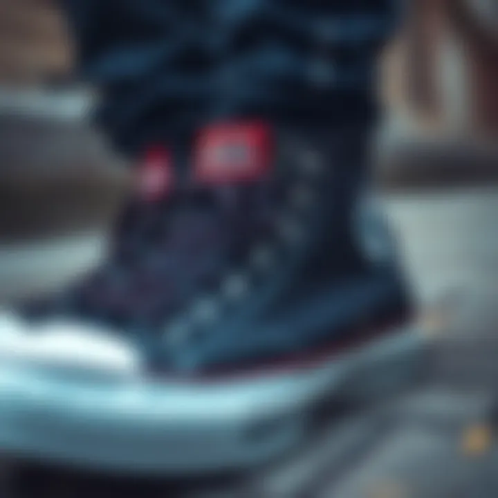 Converse as Fashion Statement Close-up of Converse shoes on a fashionable outfit
