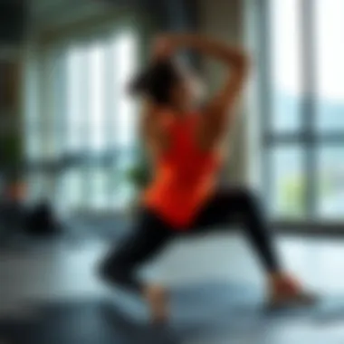 Stretching routine focusing on spinal flexibility and strength