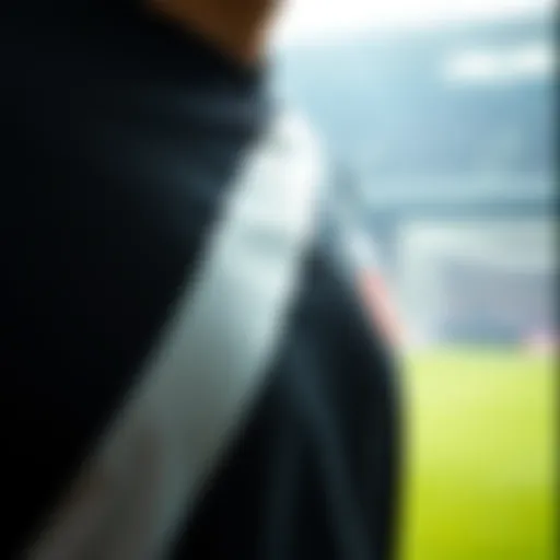 A close-up view of a Beşiktaş alternative jersey showcasing unique design elements