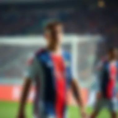 Athlete in Beşiktaş Alternative Kit A stylish athlete wearing a Beşiktaş alternative kit during a match