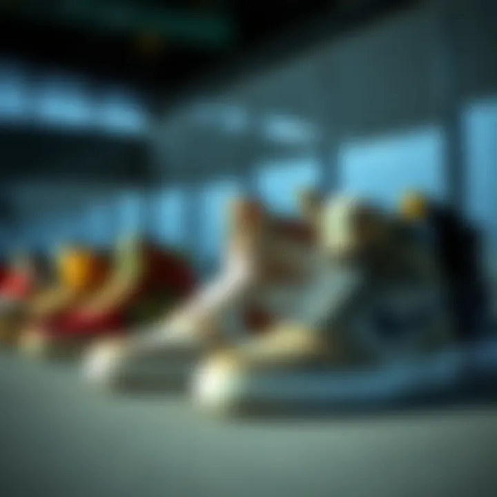 A collection of ankle shoes illustrating various styles