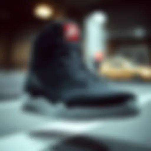 A stylish high-top sneaker showcasing modern design.