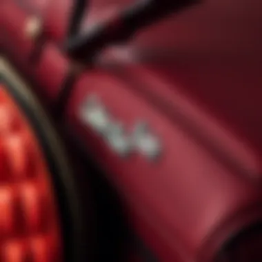 Close-up of premium materials used in Calvin Klein bags