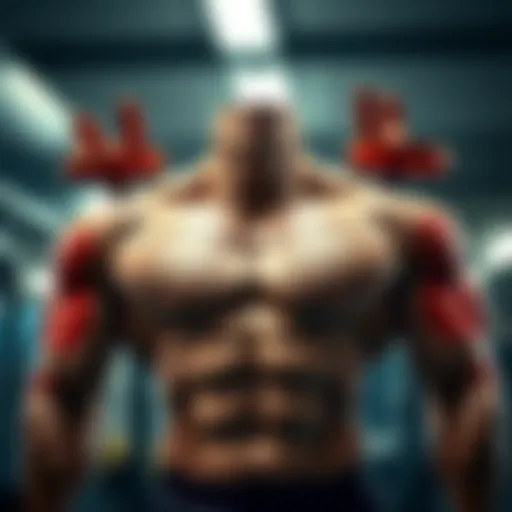 Illustration showcasing various chest exercises with proper form