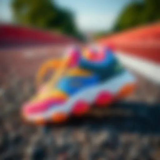 Colorful children's sports shoes designed for active lifestyles