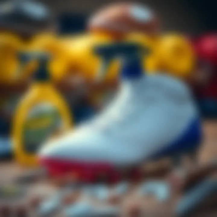 Maintenance tools and cleaning products for cleats