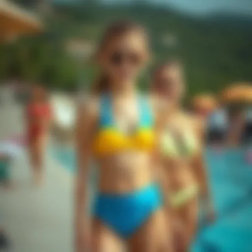 Colorful swimsuits for girls