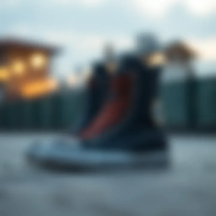 Stylish Converse boots showcasing their elegant design.