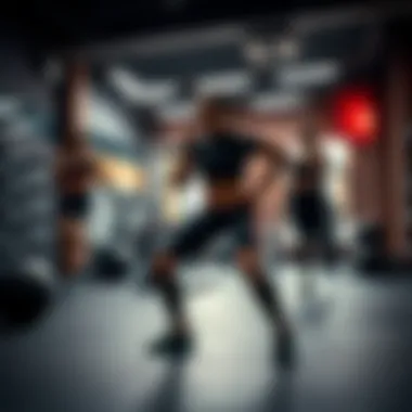 Dynamic Workout Session Dynamic workout scene in a fitness studio