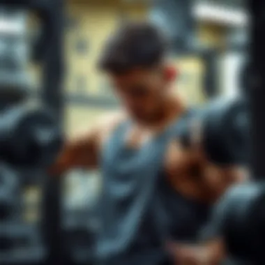 Athletic wear suitable for performing dumbbell bench press