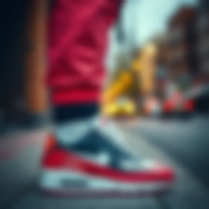 Fashionable outfit featuring Nike Air Max 90 sneakers