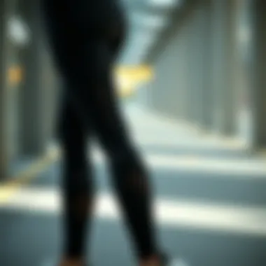 Stylish fitness leggings for athletic performance