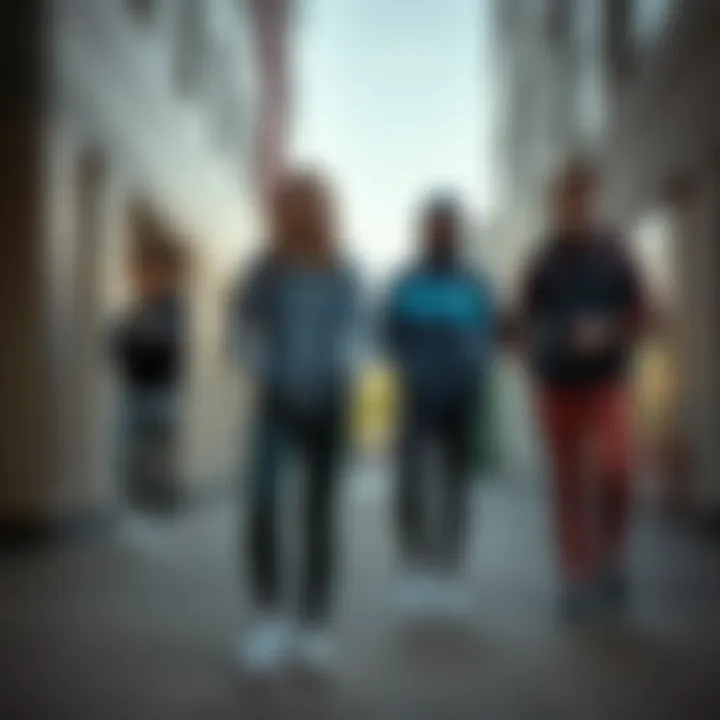 A stylish collection of sports attire reflecting contemporary trends