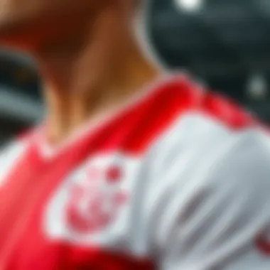 Detailed view of the unique design of Galatasaray's alternative jersey