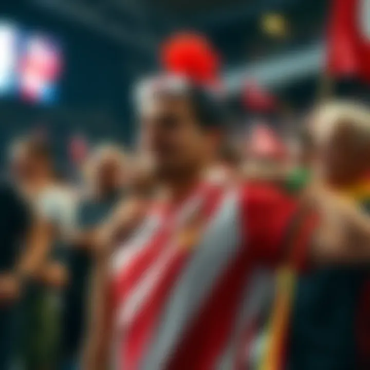 Fans showcasing their support with Galatasaray's alternative jersey