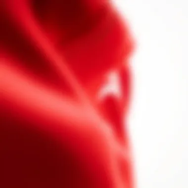 Close-up of the materials used in Galatasaray's alternative kit