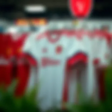 Galatasaray Jersey Collection Display Galatasaray jersey collection displayed on hangers