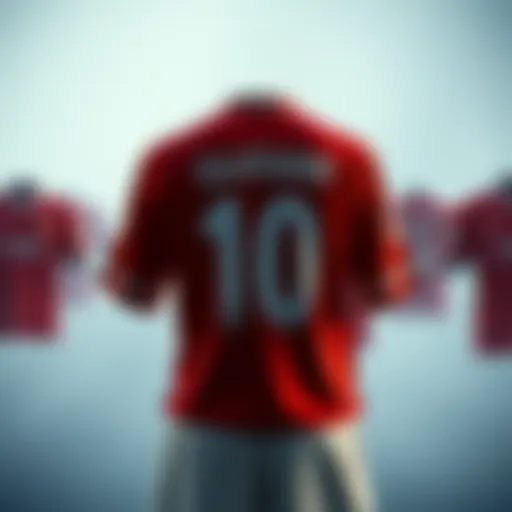 Historical representation of Galatasaray's jersey evolution