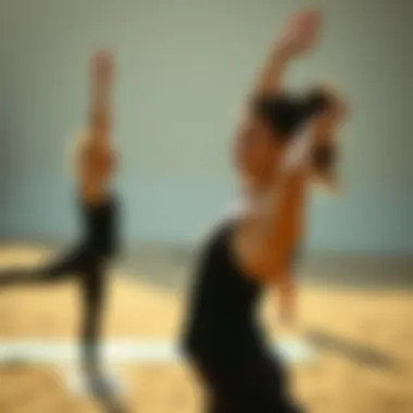 Serene Yoga Harmony A serene yoga session showcasing two individuals in harmony