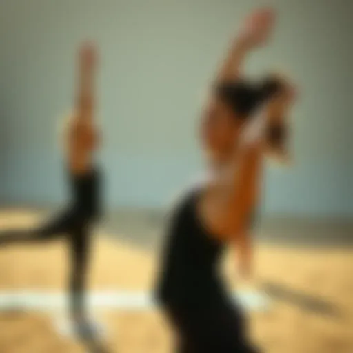 Serene Yoga Harmony A serene yoga session showcasing two individuals in harmony