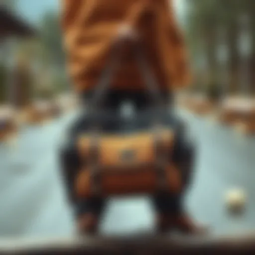 Stylish lumberjack bag showcasing elegance and practicality