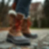 Elegant Merrel boots showcasing versatility in outdoor settings