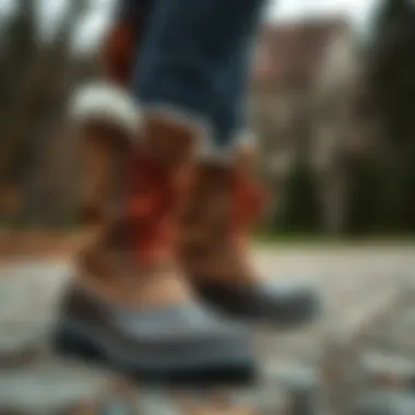 Elegant Merrel boots showcasing versatility in outdoor settings